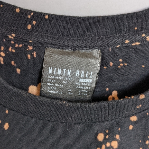 Ninth hall distressed tee black size large - Picture 3 of 5